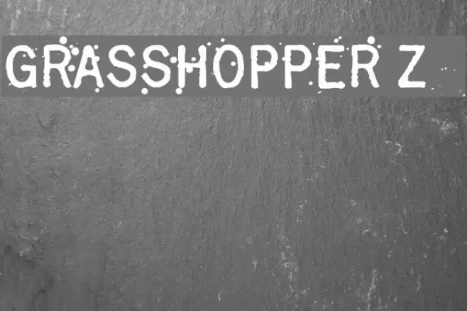 Grasshopper Z Font examples
