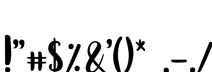 Grassias Demo Font OTHER CHARS