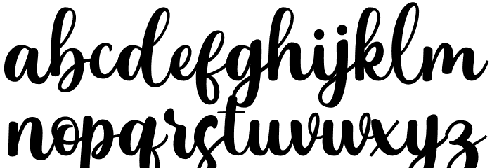 Grassias Demo Font LOWERCASE
