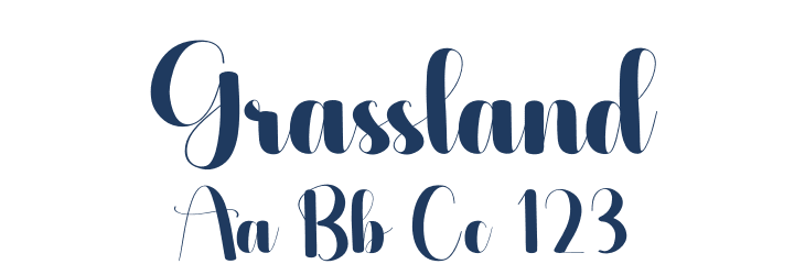Grassland Font Preview