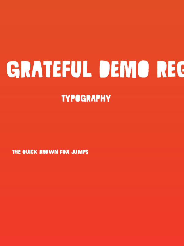 Grateful DEMO Regular Poster