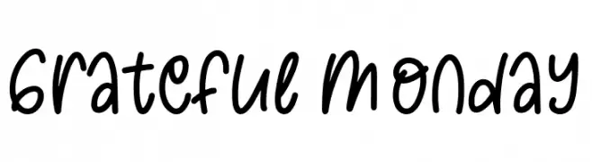 Grateful Monday  Descarca Fonturi Gratis