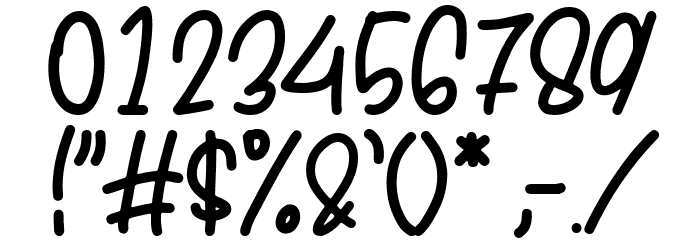 Grateful Monday Font OTHER CHARS
