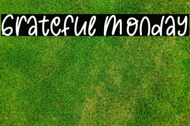 Grateful Monday Example 1