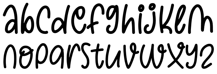 Grateful Monday Font LOWERCASE