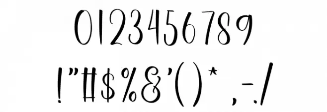 Grateful Font OTHER CHARS