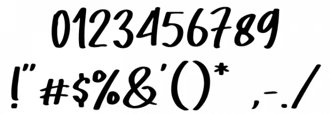 Gratise Font OTHER CHARS