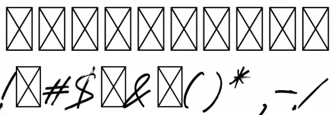 Gratosca Morgan Font OTHER CHARS