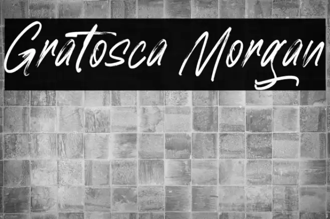 Gratosca Morgan Font examples