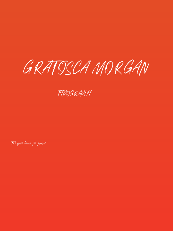 Gratosca Morgan Poster