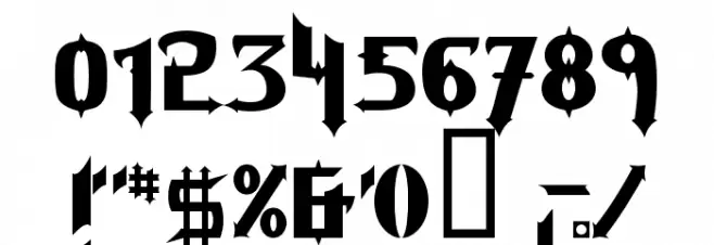 Grave Digger Schriftart Anderer Schreiben