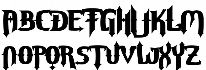 Grave Digger Font Litere mari