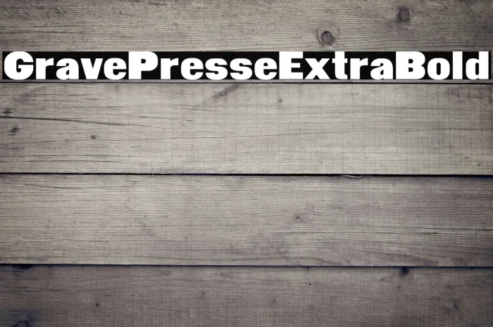 Grave Presse Extra Bold Example 2