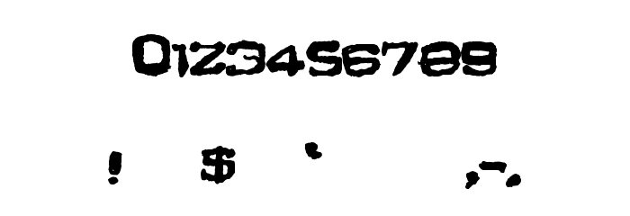 GraveDanger Font OTHER CHARS