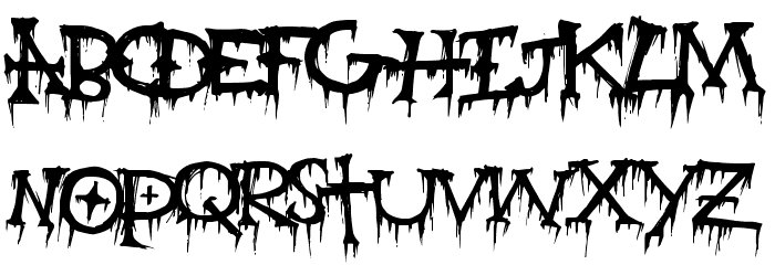 GravePain Fonte MINÚSCULAS