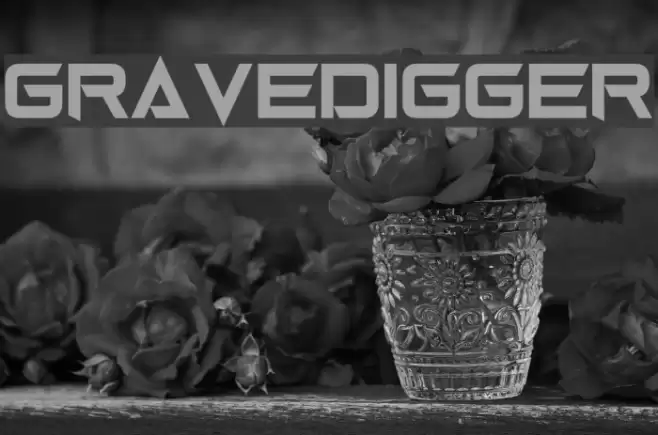 Gravedigger Шрифта examples