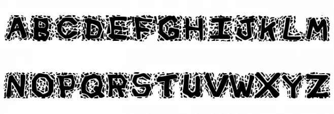 Gravel خط أحرف صغيرة