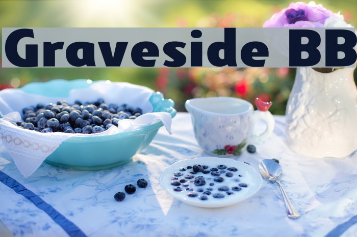 Graveside BB フォント examples