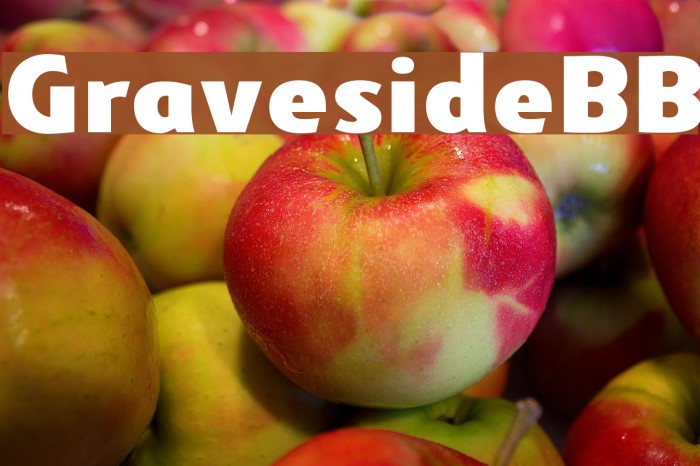 GravesideBB Font examples