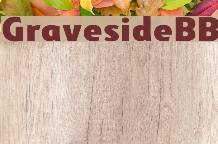 GravesideBB Font examples