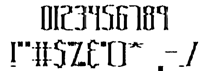 Graveyard BRK Font OTHER CHARS