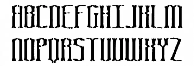 Graveyard BRK フォント 大文字