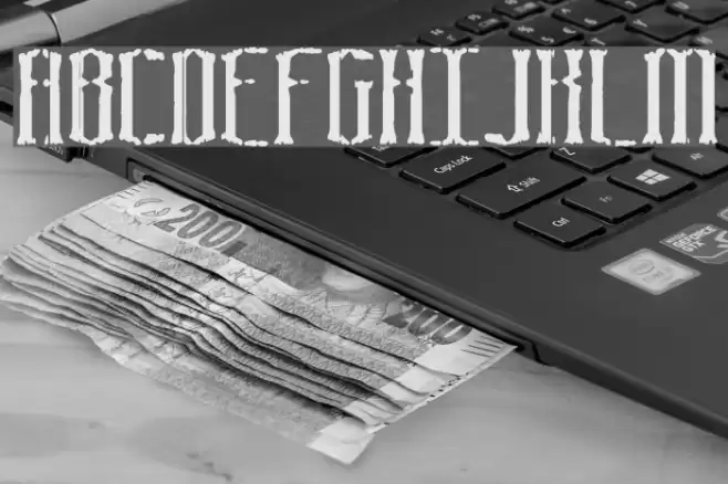 Graveyard BRK Font examples