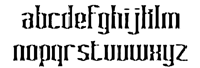 Graveyard BRK Font LOWERCASE