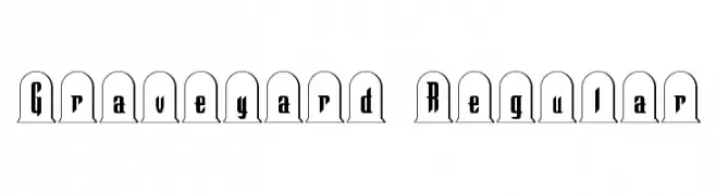 Graveyard Regular  les polices de caractères gratuit tlcharger