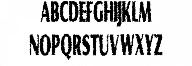 Graveyard Shift フォント 大文字