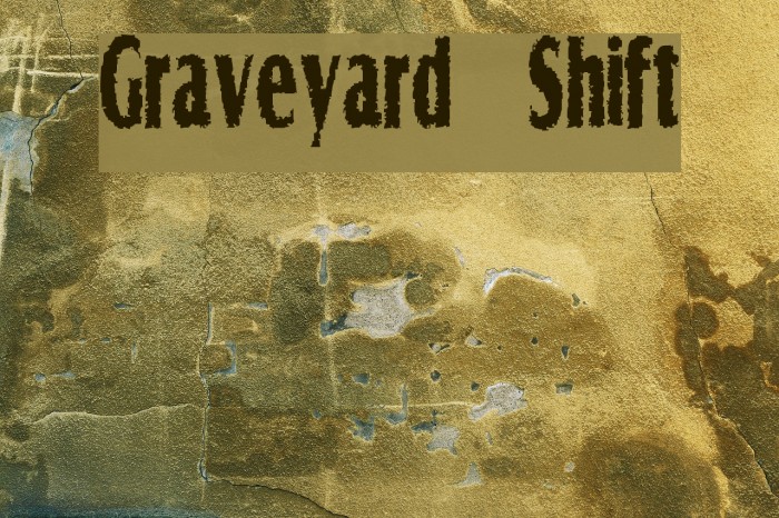 Graveyard Shift Font