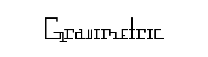 Gravimetric  font caratteri gratis