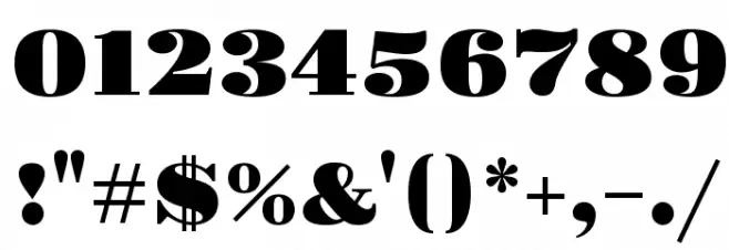 Gravitas One Font OTHER CHARS