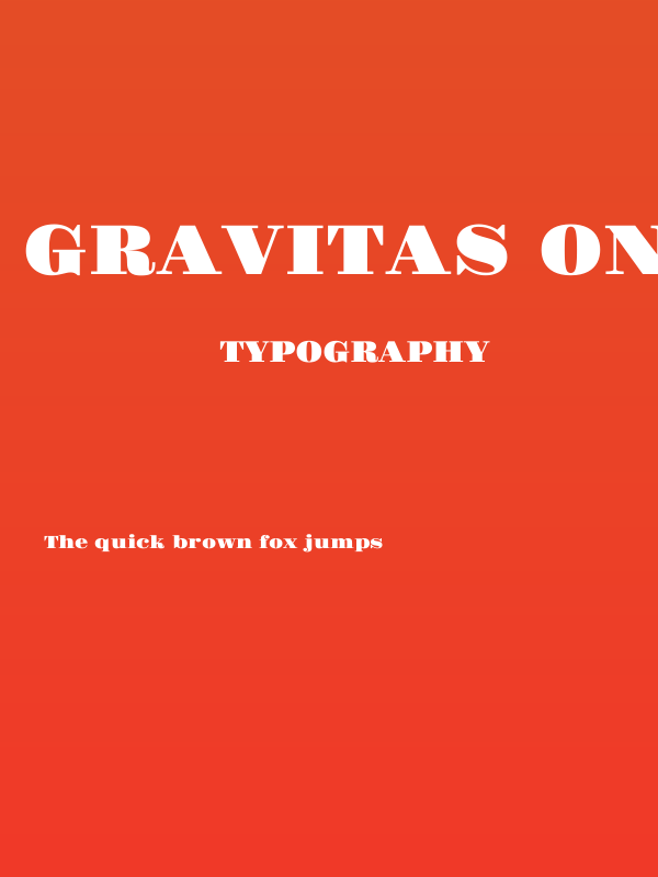 Gravitas One Poster