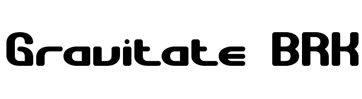 Gravitate BRK Font