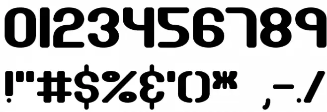 Gravitate BRK Шрифта ДРУГИЕ символов
