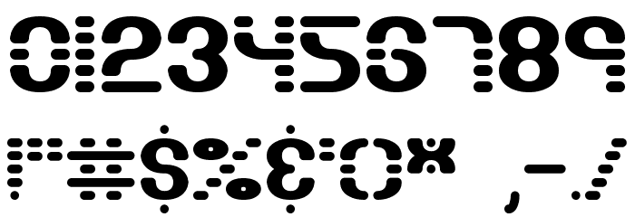 Gravitate Segments BRK Font OTHER CHARS