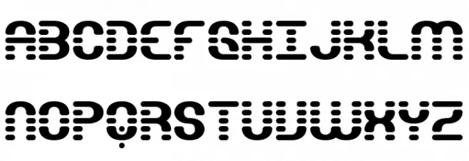 Gravitate Segments BRK Schriftart Groß