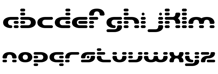 Gravitate Segments BRK Font LOWERCASE