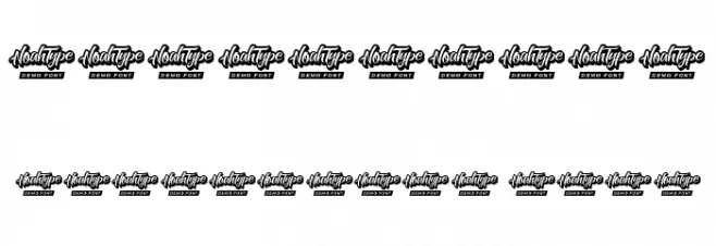 Gravitation Demo Font OTHER CHARS