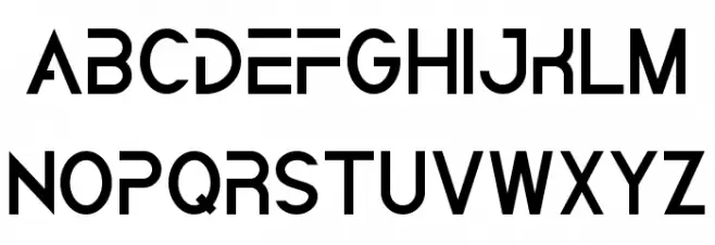 Gravitation Demo Schriftart Groß