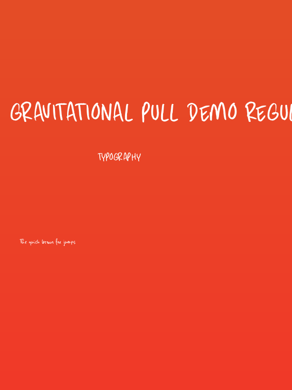 Gravitational Pull DEMO Regular Poster
