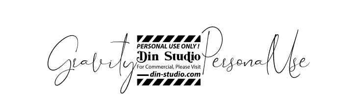 Gravity 3 Personal Use  Free Fonts Download