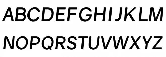 Gravity Bold Italic Schriftart Groß