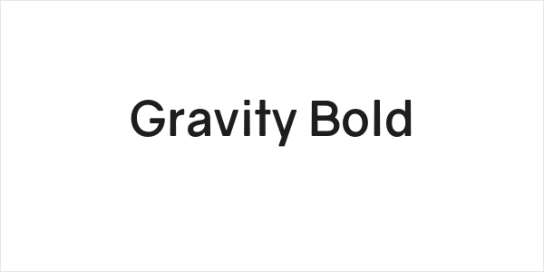 Gravity Bold Logo