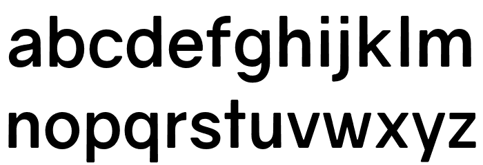 Gravity Bold Font LOWERCASE