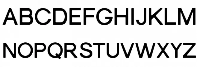 Gravity-Bold Schriftart Groß