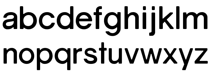 Gravity-Bold Font LOWERCASE