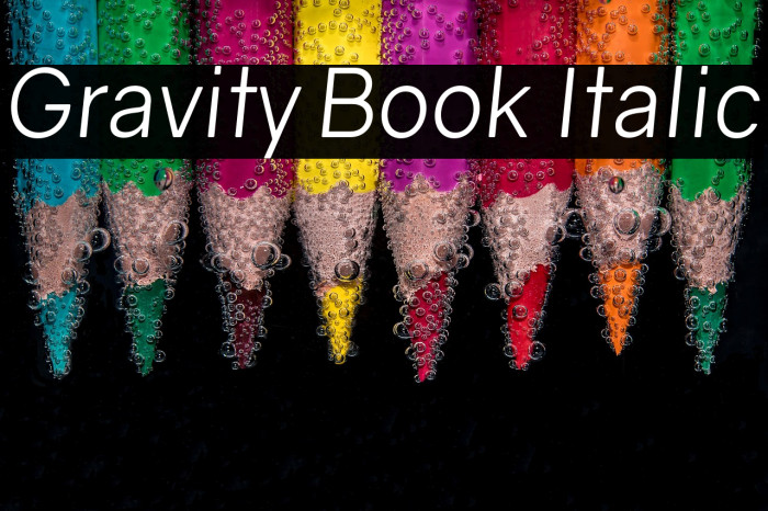 Gravity Book Italic Example 1