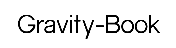 Gravity-Book Font